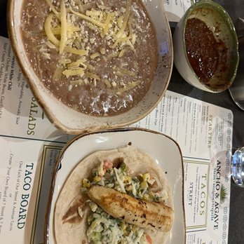 Ancho & Agave - Fish taco and beans - Tex-Mex Near Me - Lee's Summit, Missouri