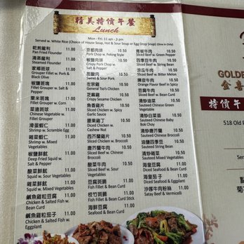 Golden Seafood Restaurant - Menu - Seafood Near Me - Edison, New Jersey