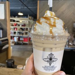 Iced coffee with caramel Iced coffee with caramel