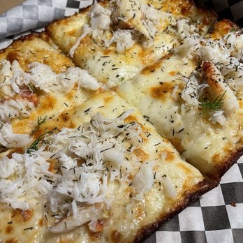 MOTO - crab pizza with crispy edges - Pizza Near Me - Seattle, Washington