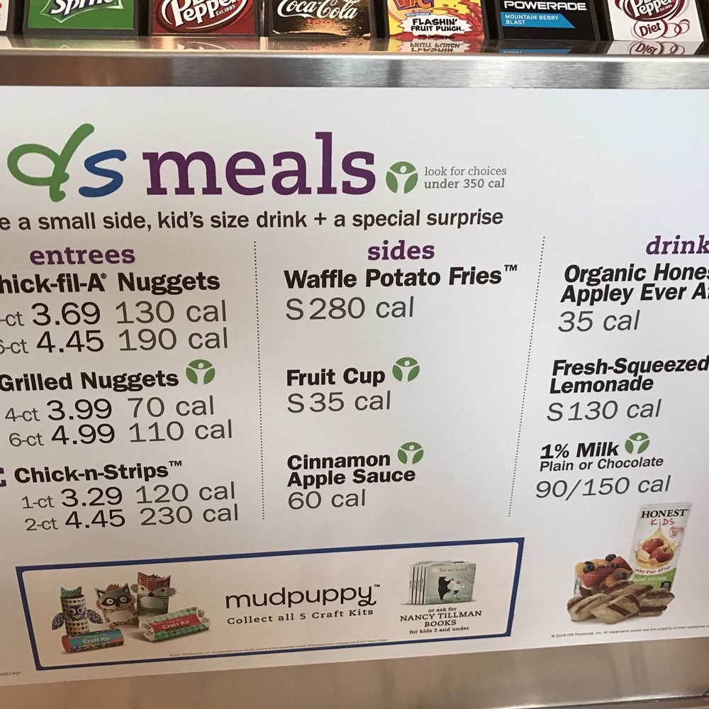 Chick-fil-A - Kids menu - Fast Food Near Me - Burke, Virginia