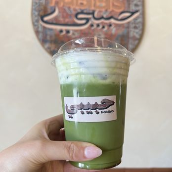 Habibi's - Fig vanilla Matcha latte - Cafes Near Me - Fullerton, California
