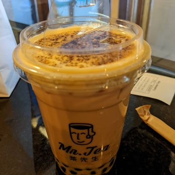 Mr. Tea 茶先生 - Caramel tiramisu milk tea with boba - Bubble Tea Near Me - Boston, Massachusetts