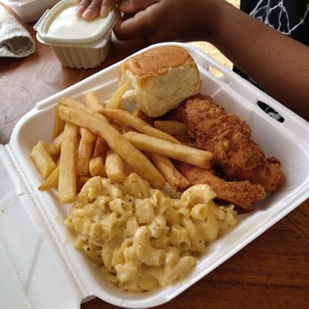 Divine Catering - Chicken strips french fries with mac and cheese - Caterers Near Me - Longview, Texas