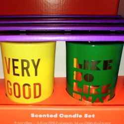 Target - Reasonable $20 4pk scented candle set-Herbs, figs, linen and citrus berry scents.