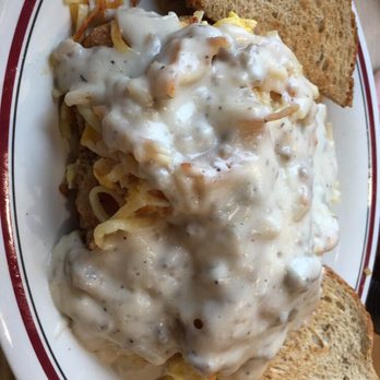 Huddle House - Country fried steak over stuffed Hashbrowns - Breakfast & Brunch Near Me - Virginia Beach, Virginia