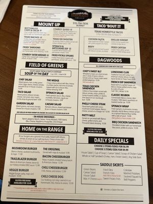 Menu photo 2 Trailblazer Grille - Burnet Burnet, TX Menu photo 2 Trailblazer Grille - Burnet Burnet, TX