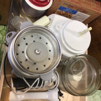 Roll Out Shelves - Kitchen appliances that I use often; rice cooker, food processor and immersion blender. So handy now. - Cabinetry Near Me - San Francisco, California