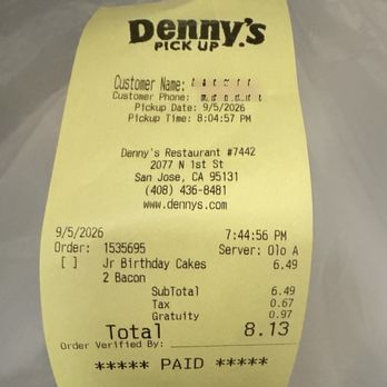 Denny's - American Near Me - San Jose, California Denny's - American Near Me - San Jose, California