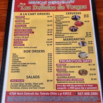 Las Delcias De Vargas - Mexican Near Me - Toledo, Ohio Las Delcias De Vargas - Mexican Near Me - Toledo, Ohio