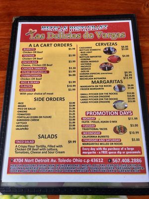 Menu photo 1 Las Delcias De Vargas Toledo, OH Menu photo 1 Las Delcias De Vargas Toledo, OH