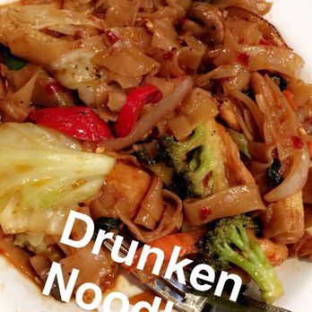 Jasmine Thai Restaurant - Loved the taste of the Drunken Chicken Noodles had the perfect amount of that wonderful Thai Heat!!! - Thai Near Me - Destin, Florida Jasmine Thai Restaurant - Loved the taste of the Drunken Chicken Noodles had the perfect amount of that wonderful Thai Heat!!! - Thai Near Me - Destin, Florida
