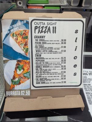 Menu photo 5 Outta Sight Pizza San Francisco, CA