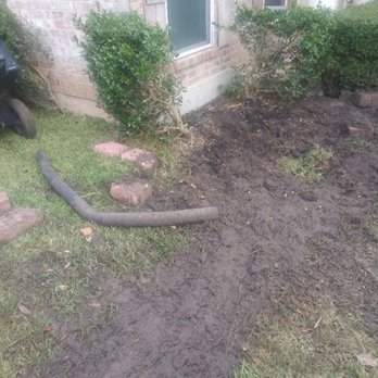 Boone Plumbing Services - This is how the yard was left when he left the job. - Plumbing Near Me - Austin, Texas