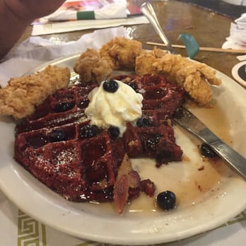Werner's - Red velvet pancakes....nah. Fail. - Breakfast & Brunch Near Me - Baltimore, Maryland