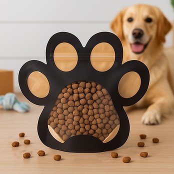ClearBags - Paw Shaped Pouch for pet treats. SKU: SP69PZ - Wholesale Stores Near Me - Las Vegas, Nevada