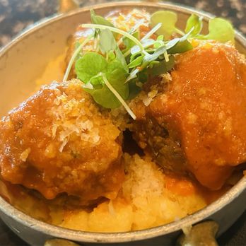 Fat Ox - Polopetti ($12 HH | veal meatballs) very good, but pricey - Italian Near Me - Scottsdale, Arizona Fat Ox - Polopetti ($12 HH | veal meatballs) very good, but pricey - Italian Near Me - Scottsdale, Arizona