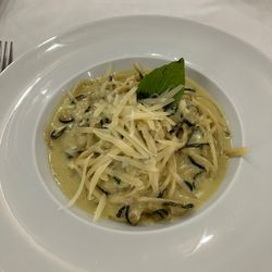 Moonlight - The Spaghetti alla nerano, a savory harmony of spaghetti, fried zucchini and provolone cheese, was rich and satisfying.