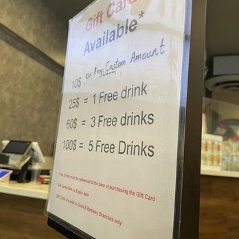 Sharetea - Gift card incentives - Bubble Tea Near Me - Davis, California