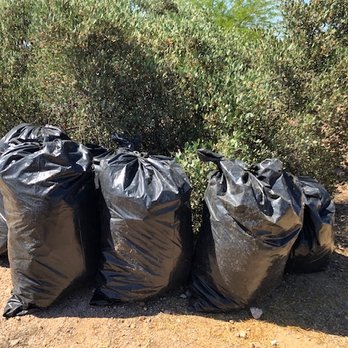 Aspire Weed Control - The start of the 15 bags collected. - Pest Control Near Me
