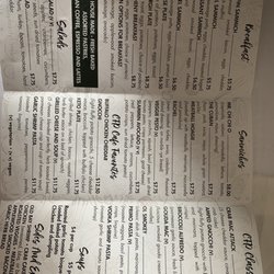 CFP Cafe - Menu