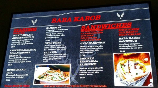 Menu photo 7 Baba Kabob San Diego, CA