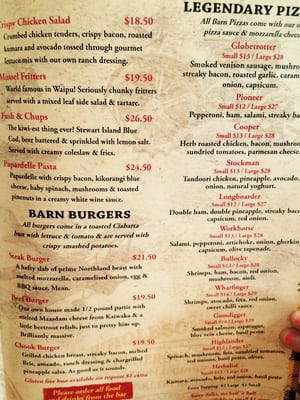 Menu photo 2 Pizza Barn Waipu, NTL