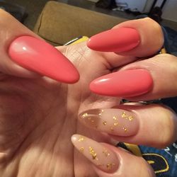 Coffin to almond and gold flake and of course a fabulous pink!