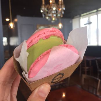 The Low-Key Poke Joint - Green tea ice cream macaron - Poke Near Me - Riverside, California The Low-Key Poke Joint - Green tea ice cream macaron - Poke Near Me - Riverside, California
