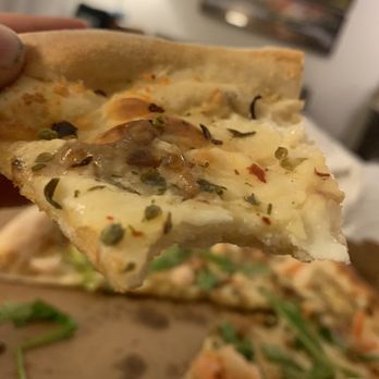 California Pizza Kitchen - Shrimp pizza with no sauce and sautéed onions - Pizza Near Me - Lone Tree, Colorado