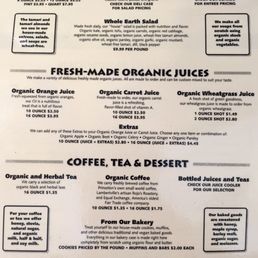 Menu side 2 (as of August 2017) - sandwich menu is the same as the ones already posted except no falafel