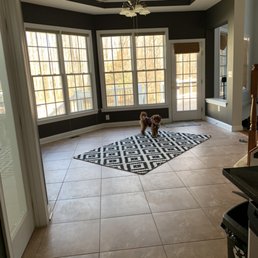 Urbane bronze, redid cabinets in white Urbane bronze, redid cabinets in white