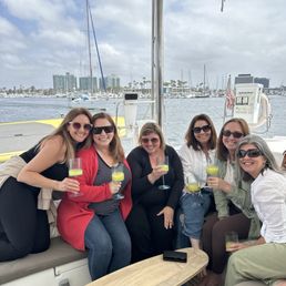 Toasting to the birthday girl before sailing away!