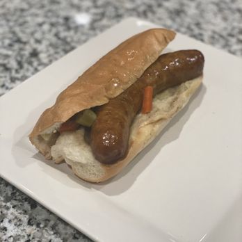 Just Hot Dogs - Chicago Style - Italian Sausage sandwich with Hot Peppers and Carrots - Hot Dogs Near Me - Westminster, California