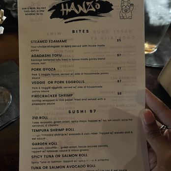 Hanzo - Happy hour menu - Sushi Bars Near Me - San Antonio, Texas Hanzo - Happy hour menu - Sushi Bars Near Me - San Antonio, Texas