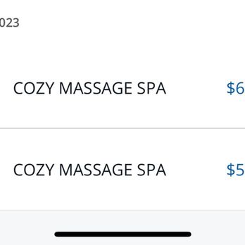 Cozy Massage Spa - Two charges from the same day/time - Massage Near Me - Huntington Beach, California Cozy Massage Spa - Two charges from the same day/time - Massage Near Me - Huntington Beach, California