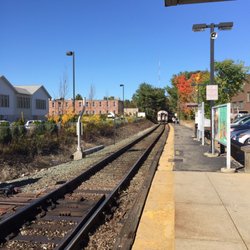 Needham Heights MBTA Station - Train back to Boston.