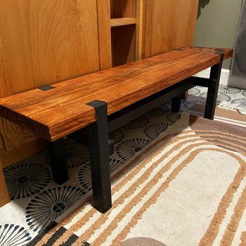 All Trades Nola - Client wanted a simple but elegant bench in their bathroom for the kids to be able to brush their teeth. - Handyman Near Me All Trades Nola - Client wanted a simple but elegant bench in their bathroom for the kids to be able to brush their teeth. - Handyman Near Me