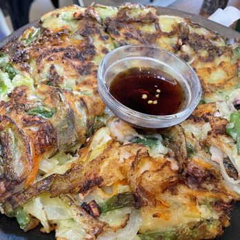 Ollei - Seafood Pancake - Crispy and light - Korean Near Me - San Francisco, California