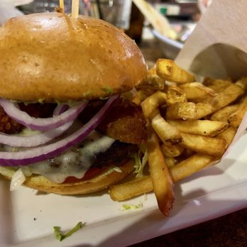 Hennessey's Tavern - Burger of the Month - Hennessey's Famous Fries Pub Style - Irish Pub Near Me - Las Vegas, Nevada