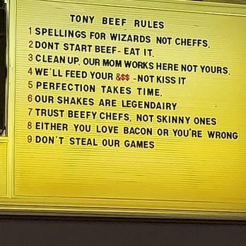 Tony Beef - Burgers Near Me - Galloway, New Jersey