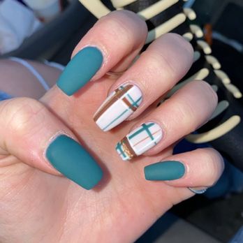 Kiwii Nail Spa - beautiful matte plaid nails - Nail Salons Near Me - Little Egg Harbor Township, New Jersey Kiwii Nail Spa - beautiful matte plaid nails - Nail Salons Near Me - Little Egg Harbor Township, New Jersey