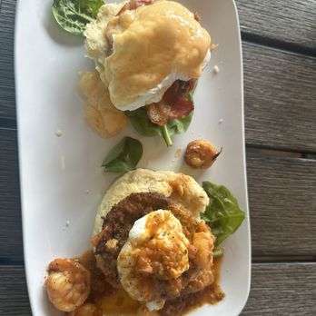 Ruby Sunshine Chattanooga - The Peacemaker (selected an Eggs Blackstone The O.G. Benedict and a Bayou Shrimp). - Breakfast & Brunch Near Me - Chattanooga, Tennessee