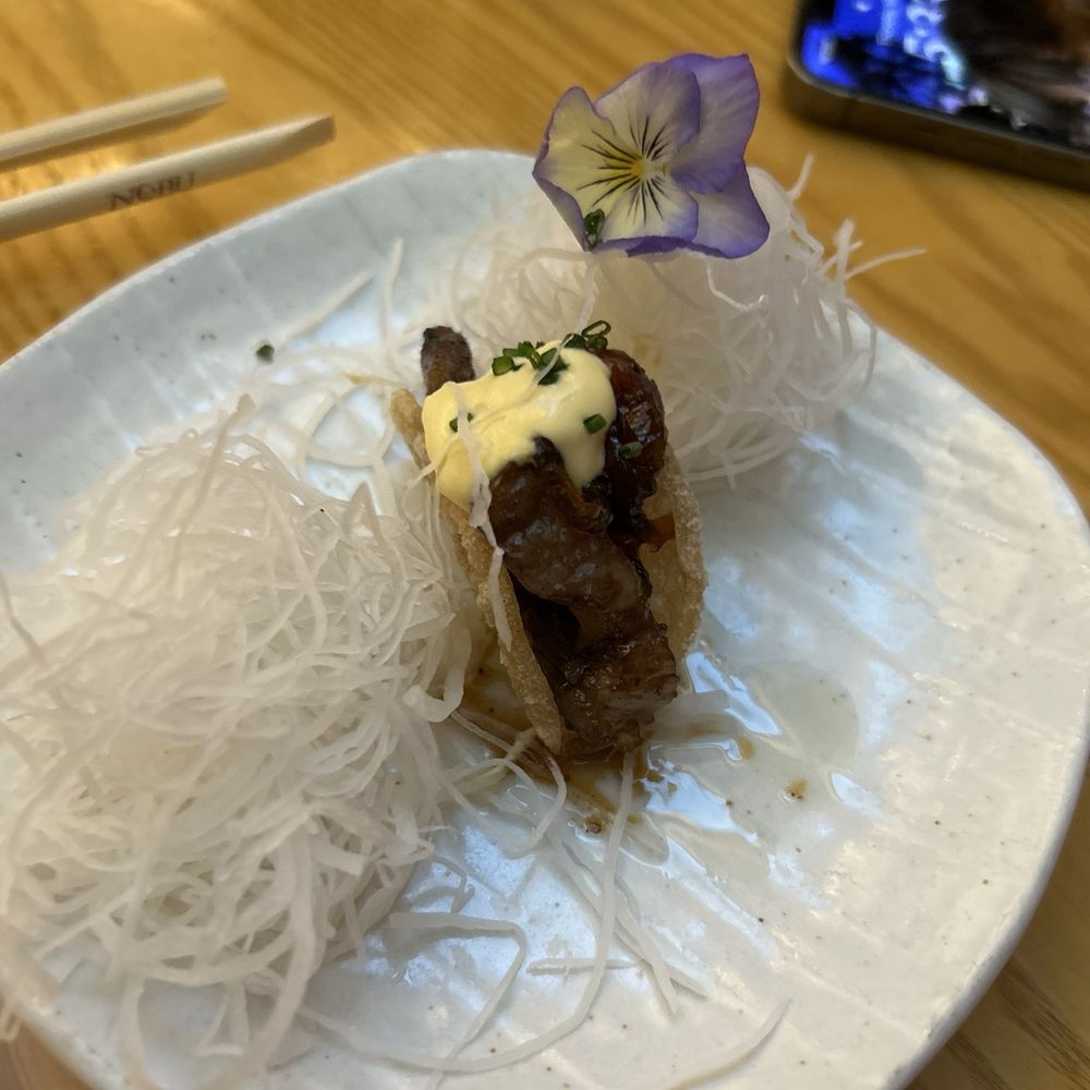 Wagyu tacos... melts in your mouth! Wagyu tacos... melts in your mouth!