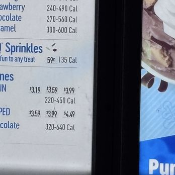 Dairy Queen Grill & Chill - Photo of the mini board with one price and the other picture is my receipt. - Ice Cream & Frozen Yogurt Near Me - Godfrey, Illinois Dairy Queen Grill & Chill - Photo of the mini board with one price and the other picture is my receipt. - Ice Cream & Frozen Yogurt Near Me - Godfrey, Illinois