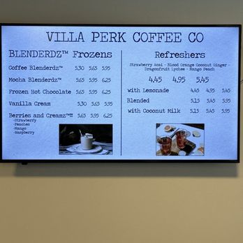 Villa Perk Coffee - Blended drinks and refreshers. - Coffee & Tea Near Me - Villa Park, Illinois