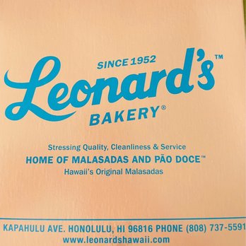 Leonard's Bakery - Cute box with warm malasadas - Bakeries Near Me - Honolulu, Hawaii Leonard's Bakery - Cute box with warm malasadas - Bakeries Near Me - Honolulu, Hawaii