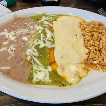 Arboleda's Mexican Grill - Katy's plate with verde sauce - Tex-Mex Near Me - Rowlett, Texas Arboleda's Mexican Grill - Katy's plate with verde sauce - Tex-Mex Near Me - Rowlett, Texas