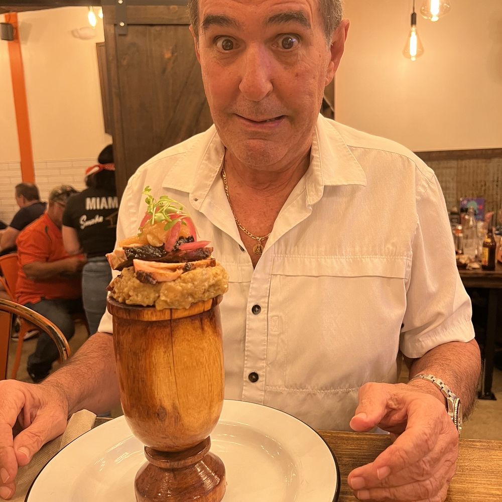Smoke and Dough - Trifongo pork belly and my dad lol - Barbeque Near Me - Miami, Florida Smoke and Dough - Trifongo pork belly and my dad lol - Barbeque Near Me - Miami, Florida