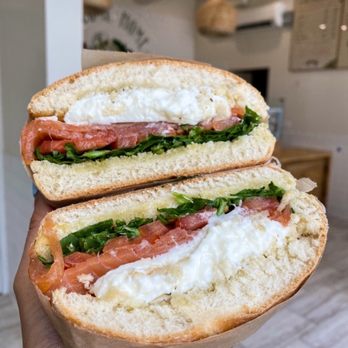 Burrata House - Salmone (Smoked Salmon) Panini - Italian Near Me - West Hollywood, California Burrata House - Salmone (Smoked Salmon) Panini - Italian Near Me - West Hollywood, California